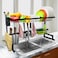Kaifulu Over The Sink Dish Drying Rack 304 Stainless Steel Tableware Organizer Utensils Holder Sink Size &le;81 CM