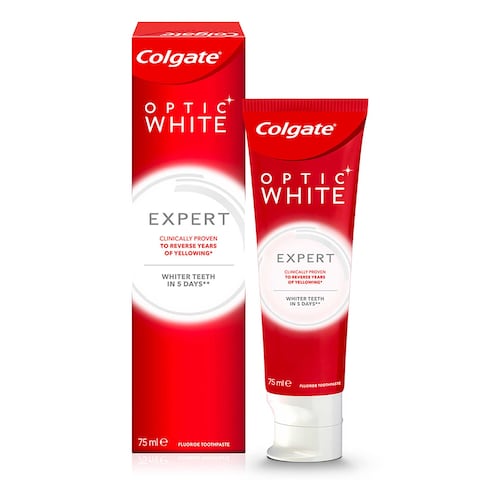 Buy Colgate Optic White Expert White Whitening Toothpaste 75ml in Saudi Arabia