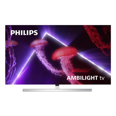 Philips 55-Inch 4K UHD Smart Android OLED TV 807 Black and Silver