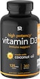 Sports Research Vitamin D3 With Coconut Oil (125 Mcg -5000 Iu, 360 Softgels, Men &amp; Women)-Non Gmo
