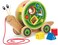 Hape Walk-A-Long Snail Pull Toy , Award Winning Toddler Wooden Push And With Removable Color-Coded Shape Sorter Shell, Fun Educational For Kids