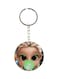 Girl Printed Plastic Keychain