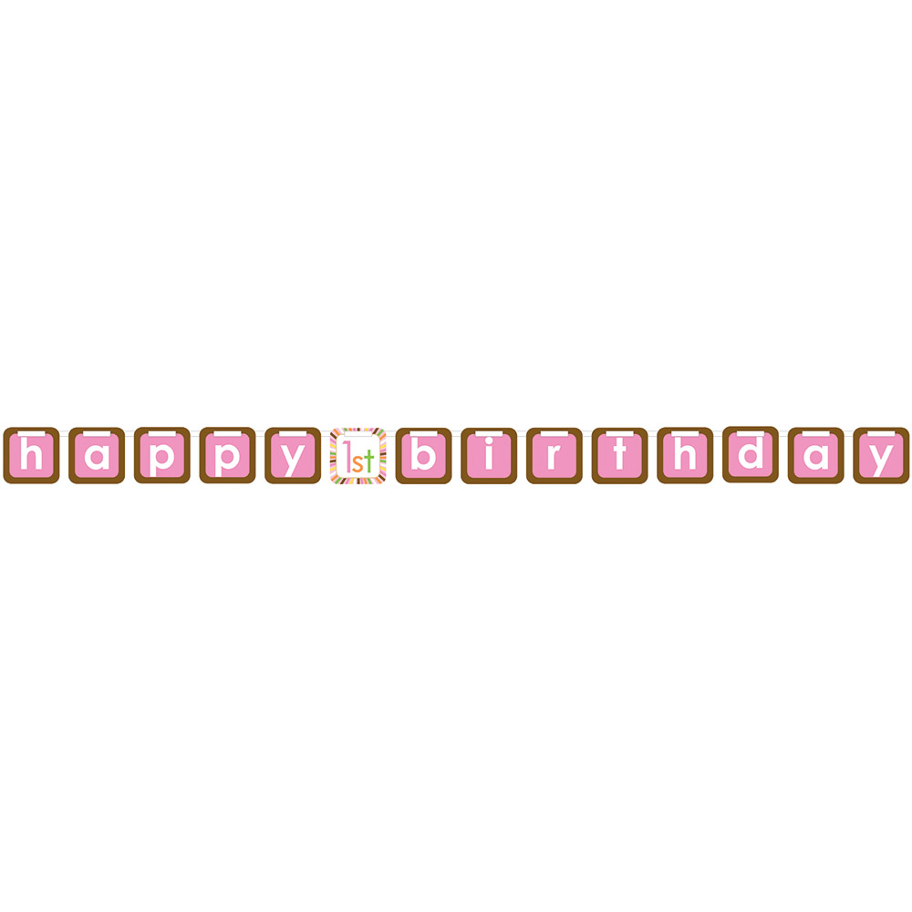 Sweet At One - Girl Letter Garland Felt