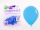 Sempertex (25pcs) 18" Round Balloons, Blue Latex Balloons 18"-1 Pc
