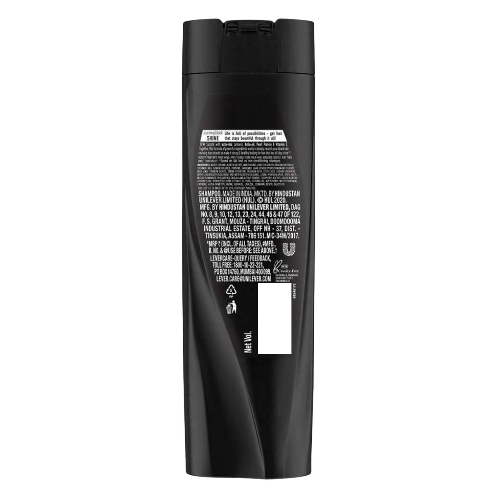 Sunsilk Shampoo Stunning Black Shine 350 Ml product thumbnail 2