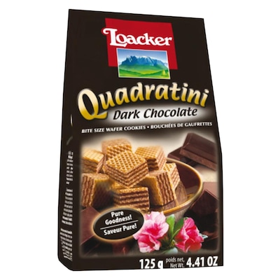 LOAKER QUADRATINI DARK CHOCOLAT125G