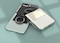 National Geographic Ring Strap Crystal Slim Fit Case V2 Galaxy Z Flip5 With Beige Ring Strap - Transparent