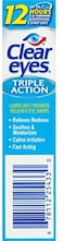 Clear Eyes Triple Action Reliever Eye Drops 15ml