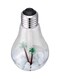 Gulfdealz Mini Bulb Shaped Humidifier With Usb And Led Light Gb14-Mh8-01041 Silver/Clear