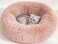 Comfortable Plush Ultra Soft Cushion Self Warming Pet Bed Made With Faux Fux With Waterproof Bottom Diamater 50CM.