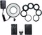 DMK Power Dmk-230 Macro Ultra Ring Light 232 LED Beads With Power Controller, Battery And Ring Adapters 52mm 55mm 58mm 62mm 67mm 72mm 77mm For Canon Nikon Lens