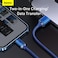 Baseus USB to Lightning Braided Cable (1.2m) Crystal Shine Series Charge &amp; Sync Cable Blue
