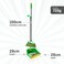 Kress Kleen Dust Pan Broom Set 'Foldable' - Sheriff (Green)