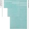 Zofty Set Of 10 Bathroom Towel Set  600 GSM - 2 Bath Towels, 2 Hand Towels and 6 Washcloths - Hotel Quality and Spa Towels, Aqua