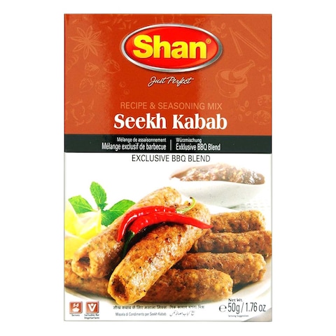 Shan Seekh Kabab BBQ Blend Recipe And Seasoning Mix 50g