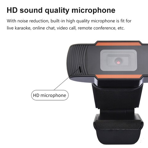 Generic-USB Webcam 720p HD Web Camera Plug and Play with Bulit-in Microphone for Online Meeting Streaming Recording