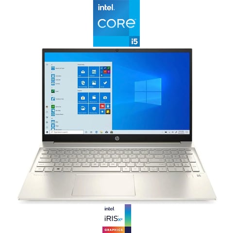 HP Pavilion 15-eg0062ne Laptop - Intel Core i5-1135G7 - 512GB SSD - 8GB RAM - 15.6-inch - Intel Iris Xe - Windows 10 - Silver