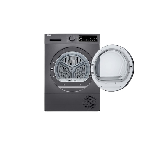 LG Dryer - 8 Kg - Dark Silver - RH80T2SP7RM.ADSPEEC