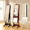 Comfy - Stylish Full Length Jewellery Cabinet with Mirror - Black