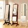 Comfy - Stylish Full Length Jewellery Cabinet with Mirror - Black