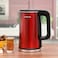 Electric Kettle, Double Wall Cool Touch Body, OMK2483, 1.8L Stainless Steel Seamless Inner Kettle, Auto-Shut Off, Boil Dry Protection, 360 Degree Rotational Base Kettle