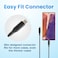 USB-C to USB-C 100W Remson Rapid-Link USB Type C Nylon Braided Cable Fast Charge &amp; Data Sync Compatible with iPad Mini 6,iPad Pro 2021,iPad Air 4,MacBook Pro2021,Galaxy S21,Switch,Pixel,LG &amp; more 0.3m