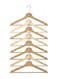Generic 8-Piece Clothes Hanger Set Beige