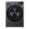 Lg F4Y5RYGYJV Front Loading Washing Machine with AI Wash and AIDD technology - 10 Kg - Black