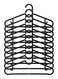 Generic - Spruttig Hanger Set Black 39x4centimeter