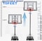 SKY LAND Sports Basketball Hoop   Basketball Goal on Wheels Adjustable Height 5 - 10 FT, 44&quot; Backboard For Adults &amp; Kids, Outdoor Basketball Stand, EM-1873