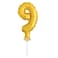 5" Gold Foil Balloon Cake Topper - 9