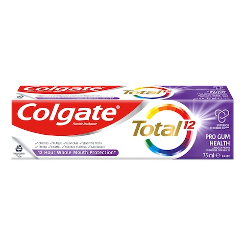 Colgate Total 12 Hour Protection Pro Gum Health Toothpaste 75ml