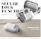 VRS Design Modern Lock For Airpods Pro 2nd Generation Case (2022) Airpods Pro 2 Case Cover With Carabiner - White