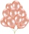 Jmd 3.2G 12 Inch 40Pcs Metallic Chrome Latex Balloon For Wedding Birthday Party Baby Shower Gender Revealdecoration (Rose Gold)