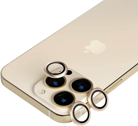 Amazing Thing SUPREME AR Lens Defender for iPhone 13 Pro MAX Camera Lens Protector (6.7 inch) [3 Lens] - Gold