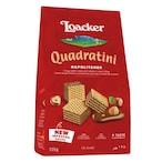 Buy Loacker Quadratini Napolitaner Bite Size Wafer Hazelnut Cream Filling 125g in Saudi Arabia