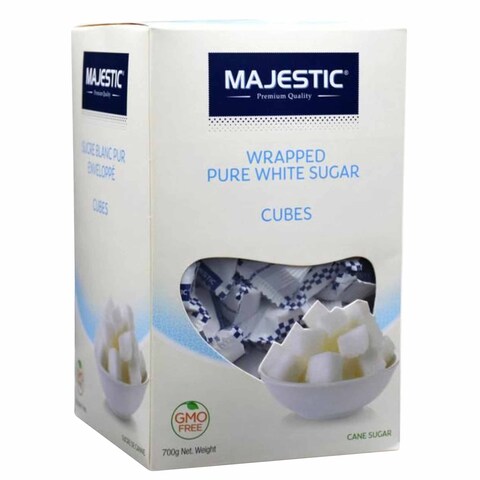 MAJESTIC WHTE SUGAR WRPED CUBE 700G