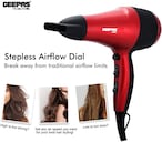 اشتري Geepas Ghd86018,Geepas Hair Dryer/2Spd-3Heat/Coolshot/Ionic, Red, في الامارات