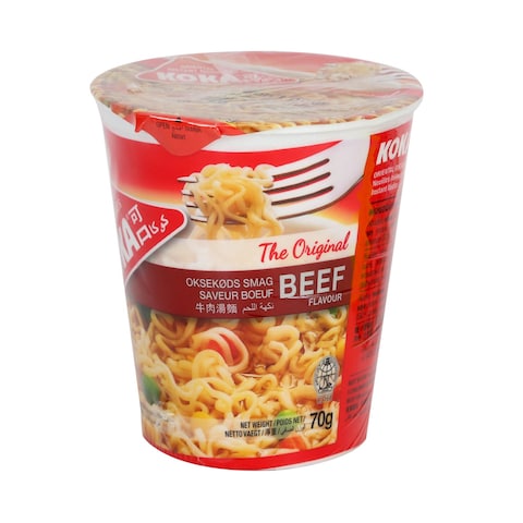 KOKA Instant Noodles Cup Beef Flavour 70g