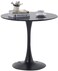 Yulan Modern Simple Home Furnishing Black Round Coffee Table (Black) Yl21112-483