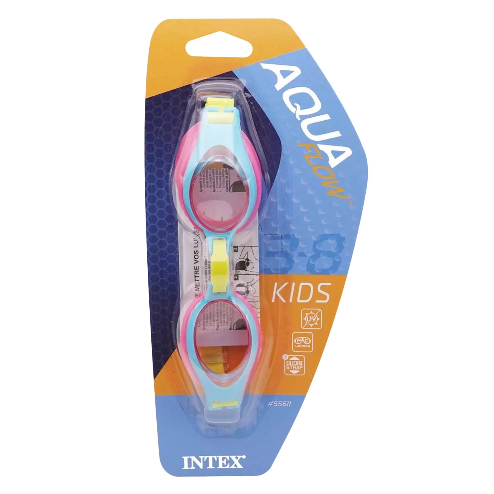 Buy Intex 55611 Junior Aqua Swimming Goggles 3+ Years Online ...