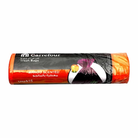 Carrefour Trash Bags, Mango, 40x50 cm - 15 Pieces