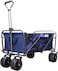 80Kg Foldable Heavy Duty Outdoor Trolley Utility Transport Cart - Blue