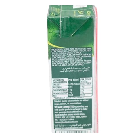 Del Monte Pineapple Mango 250Ml
