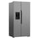 Beko 651 Ltr Side By Side Refrigerator 179X91 Cm, HarvestFresh, NeoFrost Dual Cooling, ProSmart Inverter Compressor, FastIce, With Automatic Ice Machine, Brushed Silver - GNE753DX, 1 Year Warranty