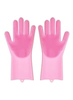 اشتري Generic Magic Reusable Silicone Gloves Pink في الامارات