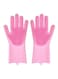 Generic Magic Reusable Silicone Gloves Pink