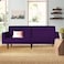 In House Shahrzad 2 In 1 Sofabed Velvet Upholstered - Dark Purple