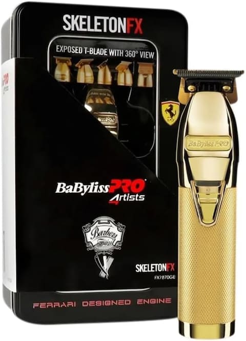 Babyliss Pro Skeleton FX Cordless Hair Trimmer, Gold