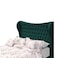 In House Lisbon Velvet Bed Frame - Queen - 200x150 cm - Dark Green